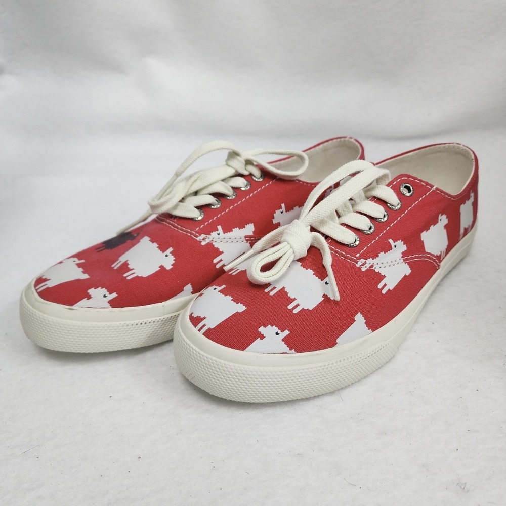Sperry x Warm & Wonderful Cloud CVO STS24882 Mens 6.5 Shoes Red Sheep Sneakers
